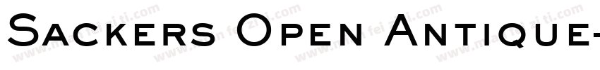 Sackers Open Antique字体转换